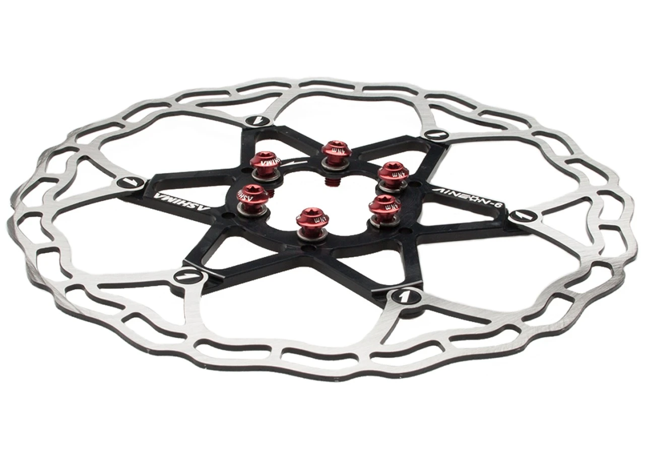 Ashima Bremsscheibe ARO-10 AiNeon 180mm 2-teilig Schwarz 2 Ashima Bremsscheibe ARO-10 AiNeon 180mm 2-teilig Schwarz