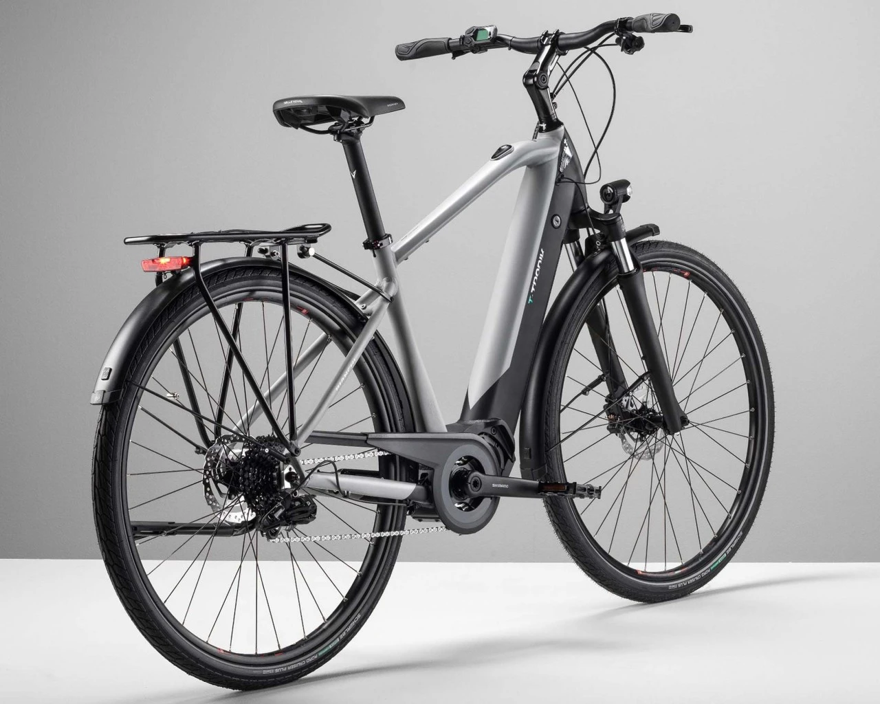 Bianchi T-Tronik T-Type Sunrace 9-Gang E6100 - Elektro Trekking Bike 2022 | White-grey 4 Bianchi T-Tronik T-Type Sunrace 9-Gang E6100 - Elektro Trekking Bike 2022 | White-grey – Bild 2