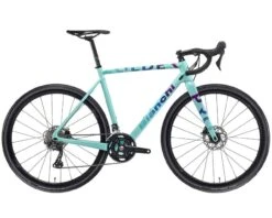 Bianchi Zolder Pro GRX 600 2x11 - Carbon Gravel Bike 2023 | Celeste CK16-purple Rainbow
