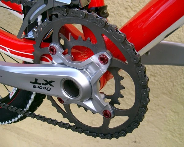 Carbon-Ti X-Ring MTB Titan 4-Arm | 64 Mm X-Double, Titankettenblatt (2x9) Oder (2x10) 8 Carbon-Ti X-Ring MTB Titan 4-Arm | 64 Mm X-Double, Titankettenblatt (2x9) Oder (2x10) – Bild 6