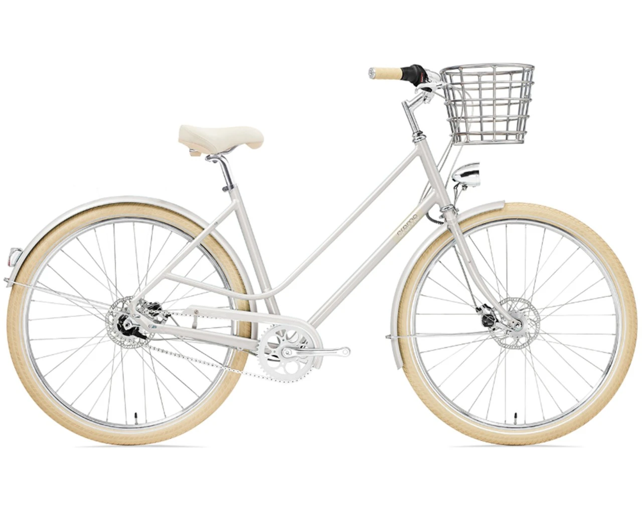 Creme Cycles Eve 7, 7-speed Dynamo City Damenrad | Light Grey