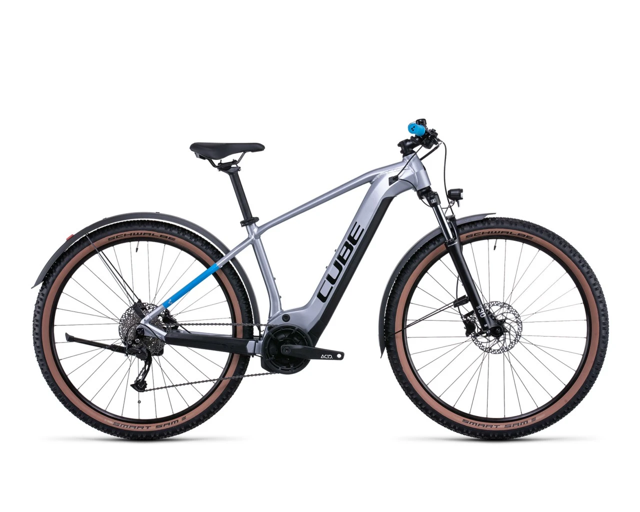 Cube Reaction Hybrid Performance 625 Allroad - 29" Elektro MTB Hardtail 2022 | Polarsilver´n´blue