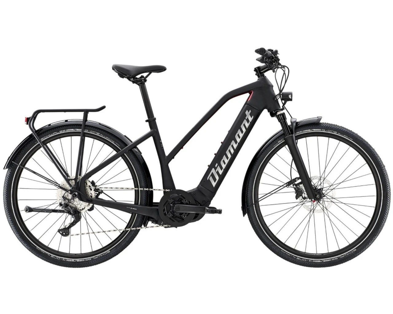 Diamant Zouma Deluxe+ - Trapeze Elektro City Bike 2022 | Tiefschwarz