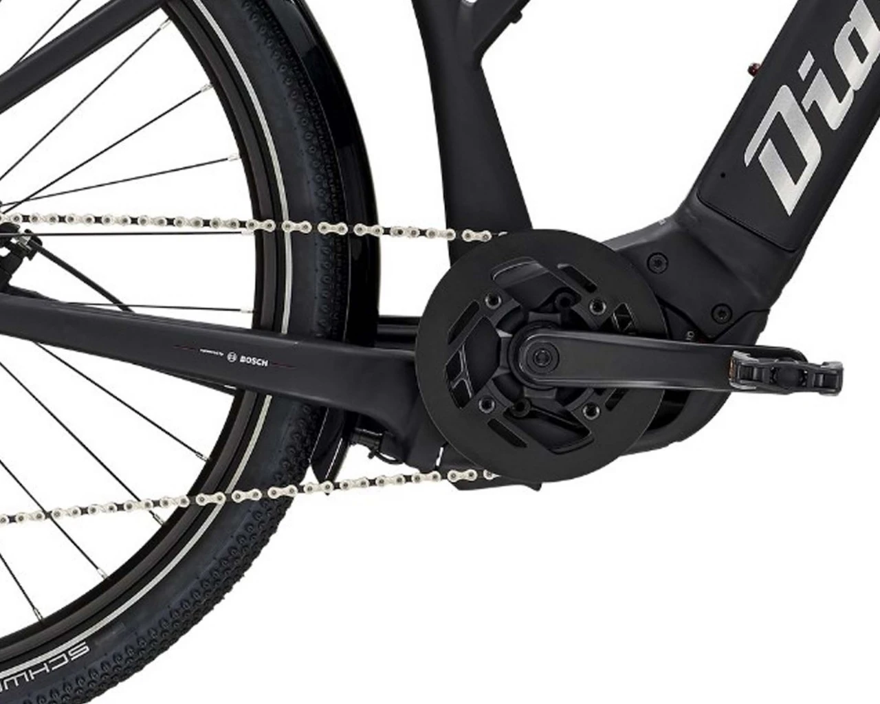 Diamant Zouma Deluxe+ - Trapeze Elektro City Bike 2022 | Tiefschwarz – Bild 4