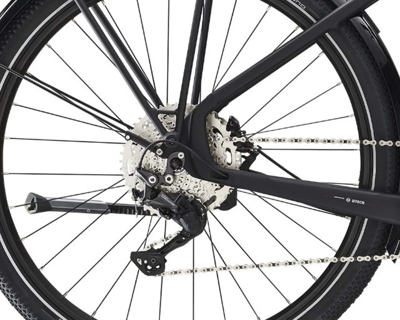 Diamant Zouma Deluxe+ - Trapeze Elektro City Bike 2022 | Tiefschwarz – Bild 5