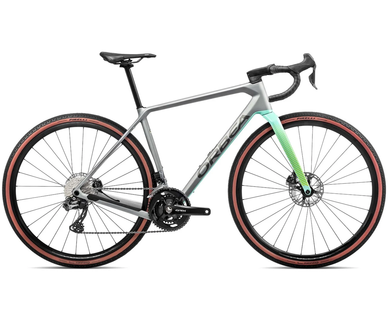 Orbea Terra M20i Team - Carbon Gravel Bike 2022 | Stone Silver-ice Green
