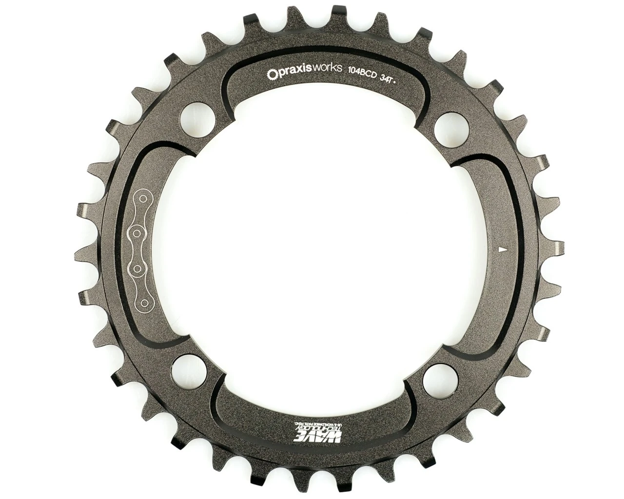 Praxis Works Kettenblatt Wave MTB 1x 104 Mm Lochkreis | Schwarz 3 Praxis Works Kettenblatt Wave MTB 1x 104 Mm Lochkreis | Schwarz