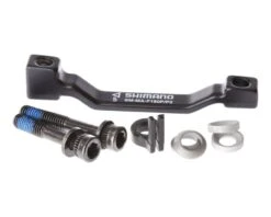 Shimano Bremsscheibenadapter Von PM-Bremssattel Auf PM-Gabel/-Rahmen | Schwarz