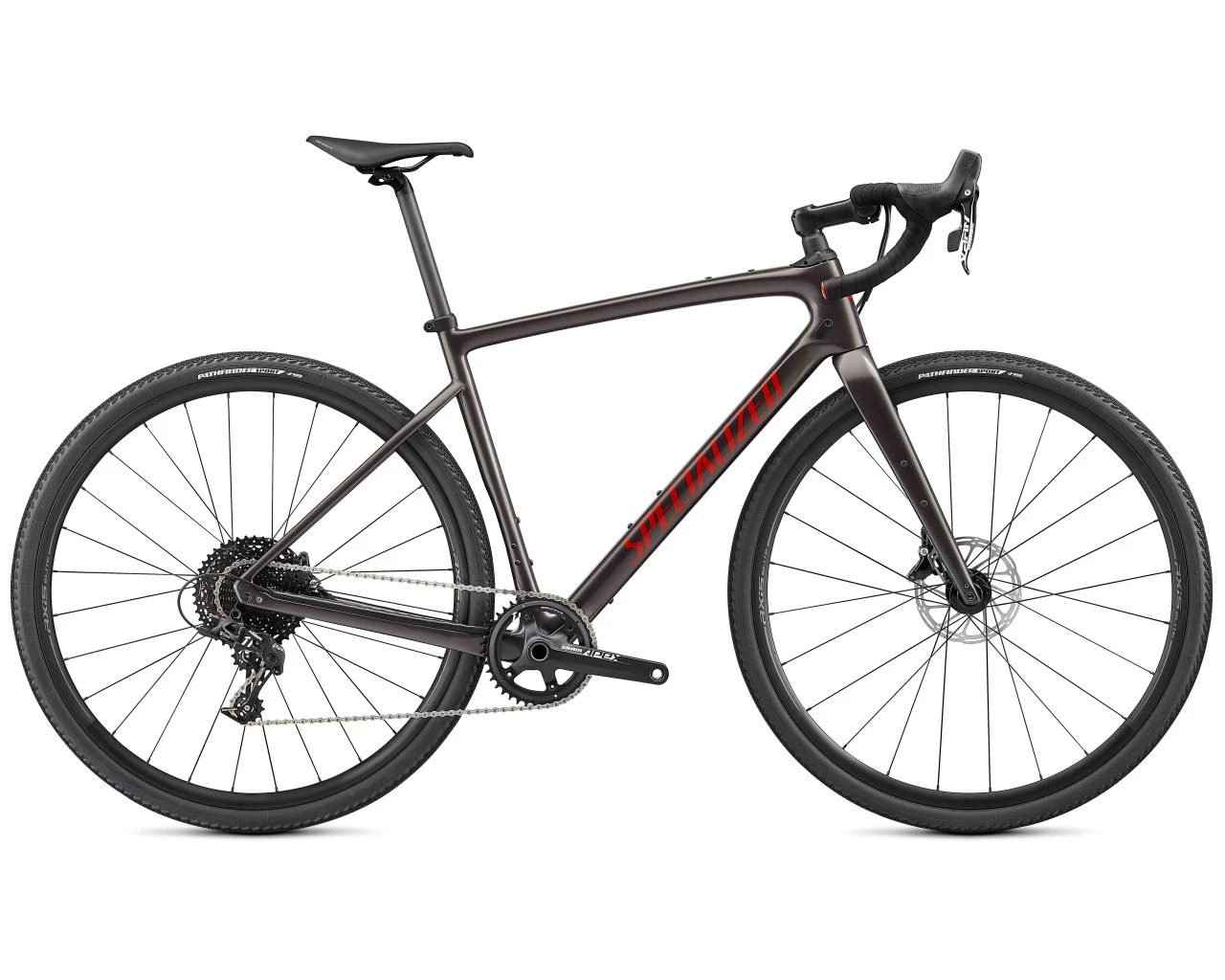 Specialized Diverge Base Carbon - Gravel Bike | Gloss Smoke-redwood-chrome-clean