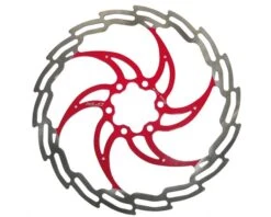 XLC Bremsscheibe Silber Mit Rotem Spider